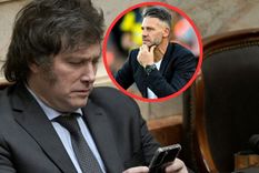 Milei respondió sobre la continuidad del DT en River. Foto: Especial