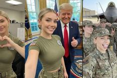 Jessica Foster, la fan de Donald Trump no existe: fue creada con inteligencia artificial. Foto Instagram Jessica Foster, la fan de Donald Trump no existe: fue creada con inteligencia artificial. Foto Instagram