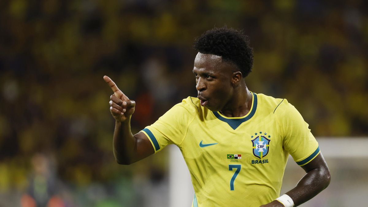 Sin Neymar, pero con un Vinícius inspirado, Brasil goleó 6-2 a Panamá en su despedida del Maracaná
