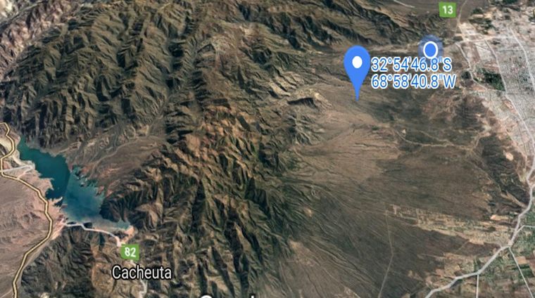 Epicentro del sismo de este sábado por la tarde, el de mayor intensidad en la provincia en lo que va de 2021.