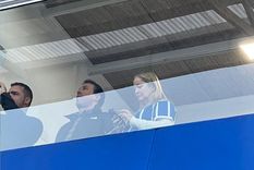 Hebe Casado dijo presente en la cancha de Godoy Cruz.&nbsp;