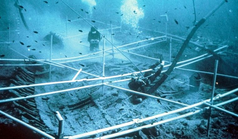 Entre 1967 y 1969, los arqueólogos excavaron el naufragio del Kyrenia, descubierto en la costa norte de Chipre en 1965. Foto: Dpa.