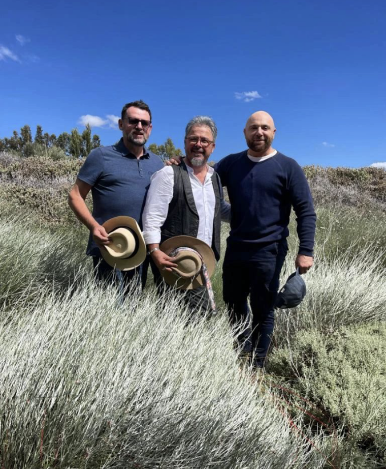 Christophe Krywonis, Donato De Santis y Germán Martitegui en Maipñu. ¡Mirá las fotos en la nota! Foto: Gentileza
