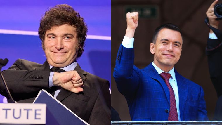 El encuentro entre Javier Milei y Daniel Noboa estará alineado a temas de comercio exterior, inversiones y política internacional. El encuentro entre Javier Milei y Daniel Noboa estará alineado a temas de comercio exterior, inversiones y política internacional.