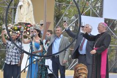 Gabriel Jofré durante la Bendición de los Frutos en 2017, en donde participó junto a Alfredo Cornejo. Foto: Prensa Mendoza