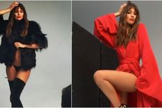 la produccion de fotos sexy de pampita para su pelicula