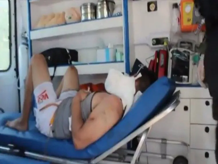 El Pirincho Tapia luego de ser detenido al día siguiente del crimen del policía Jonathan Funes. El Pirincho Tapia luego de ser detenido al día siguiente del crimen del policía Jonathan Funes.