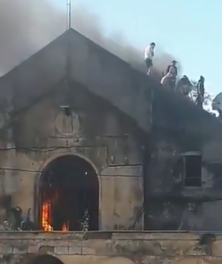 Coronda Una imagen de la cárcel de Coronda (Santa Fe) difundida esta tarde.