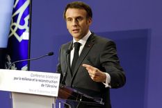 Emmanuel Macron, de Francia, aseguró que hay que aliarse contra las potencias de Estados Unidos y China. Foto Efe