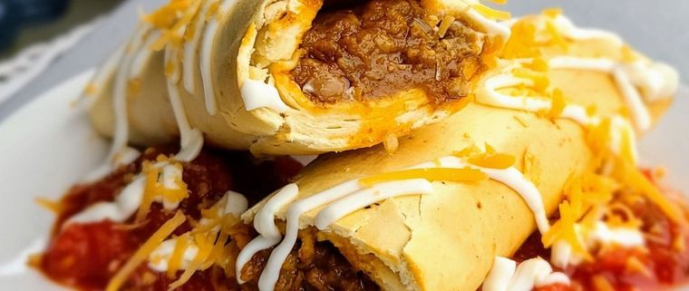 Las chimichangas son de las delicias mexicanas más sencillas de preparar. Foto: Recetas de Cocina