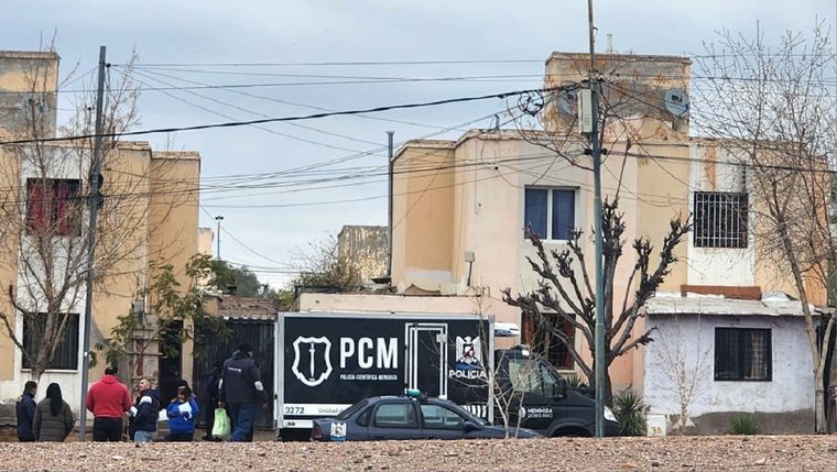 La Policía en la propiedad del jubilado Foto: gentileza