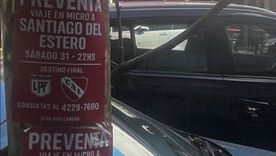 Los memes apuntaron a estos carteles que salieron en la previa de la semifinal del Rojo ante Huracán. ¿Habrán sido los hinchas de Racing? Foto: Redes