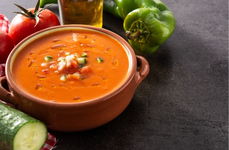 Gazpacho Una receta clásica de España para hacer en pocos minutos Foto: Shutterstock