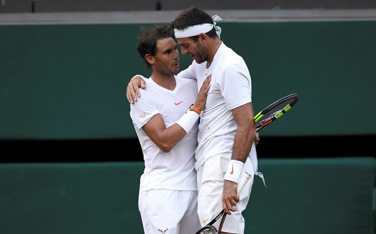 Nadal habló del difícil momento que atraviesa Del Potro. Foto: Wimbledon