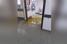 El alcohol yodado que estaba en el frasco que la mujer le arrojó al médico El alcohol yodado que estaba en el frasco que la mujer le arrojó al médico