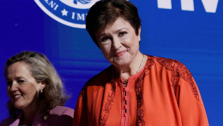 La titular del FMI Kristalina Georgieva destacó las políticas impulsadas por Javier Milei Foto: NA