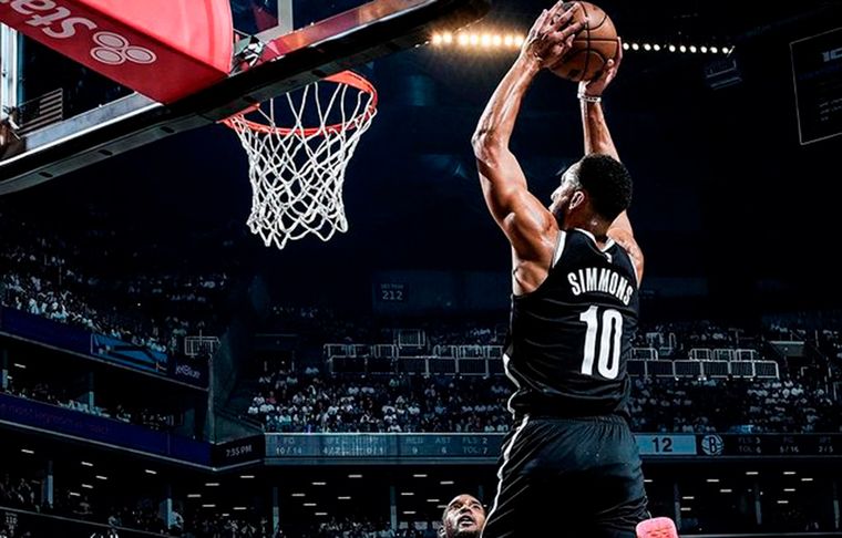Brooklyn Nets disfrutó de a cuenta gotas el talento de Simmons. Foto: @bensimmons