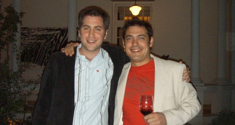 El productor del programa, Gustavo Levin, y el chef-conductor, Facundo Cuadrado. Foto: MDZ