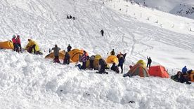 Los montañistas quedaron atrapados debido a las intensas nevadas.&nbsp;