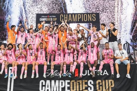 Lionel Messi, otra vez campeón con Inter Miami: así levantó la Campeones Cup.