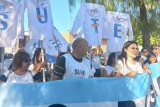 Reclamo del SUTE Foto: Twitter