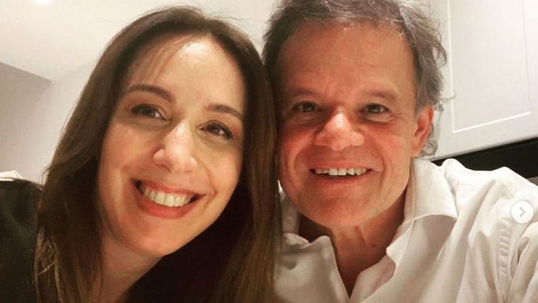María Eugenia Vidal y Quique Sacco Foto: Instagram