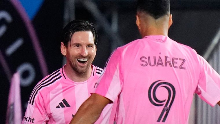 Messi marcó el 2-0 ante Philadelphia y se lo dedicó a Djokovic. Foto: MLS