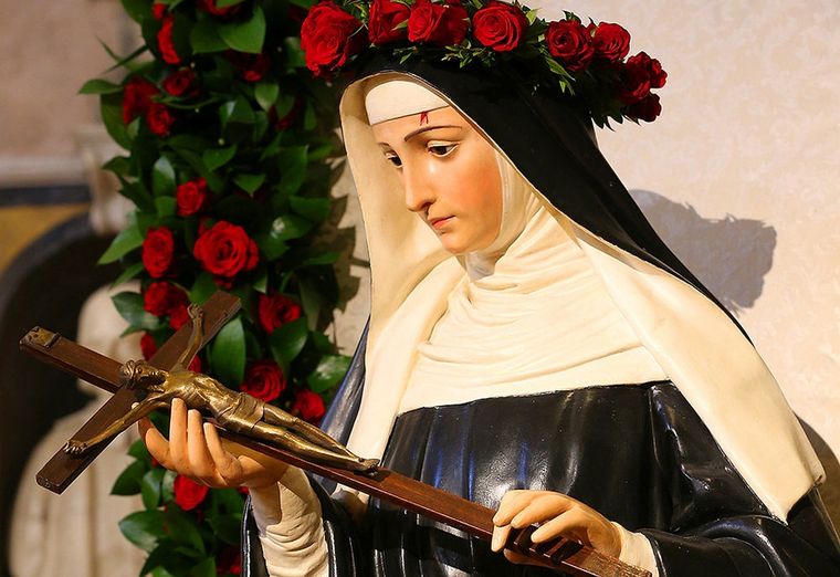 En el 22 de mayo, la Iglesia celebra el día de Santa Rita de Casia, conocida como la patrona de las causas imposibles, la protectora de las viudas y la santa de las rosas. Foto: Comunidad Mirada Misericordiosa