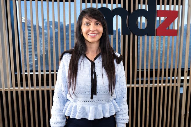 Lorena Villaverde en la redacción de MDZ. Foto: Agustín Tubio/MDZ