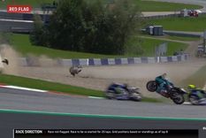 video impactante: valentino rossi se salvo de milagro en austria