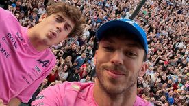 Franco Colapinto y Pierre Gasly, compañeros en Alpine. Franco Colapinto y Pierre Gasly, compañeros en Alpine.