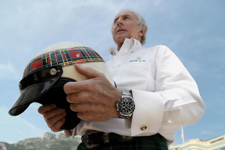 Jackie Stewart, fue campeón de la Fórmula 1 en 1969, 1971 y 1973.