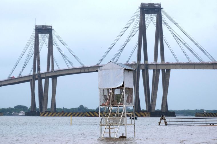 Creciente Por lluvias en Brasil sigue aumentando el caudal de los ríos Paraná y Uruguay Foto: Télam