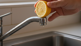 Adiós al sarro de la grifería. Fuente: IA Gemini. Adiós al sarro de la grifería. Fuente: IA Gemini.