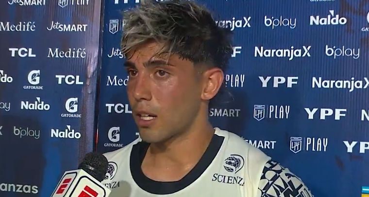 Santi Toloza, la figura del partido ante la Lepra. Foto: Captura