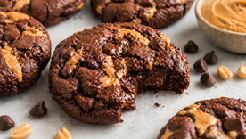 Cookies de chocolate y mantequilla de maní perfectas, a la receta Cookies de chocolate y mantequilla de maní perfectas, a la receta