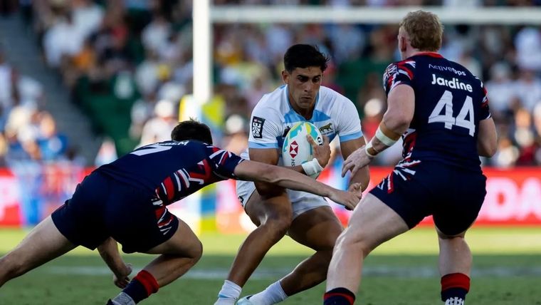 Los Pumas Seven son campeones en Perth. Foto: EFE