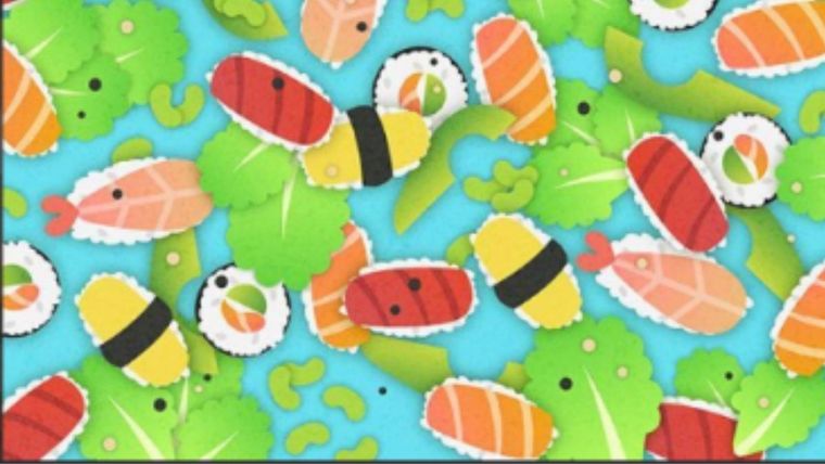 Acertijo visual, reto visual, gusano