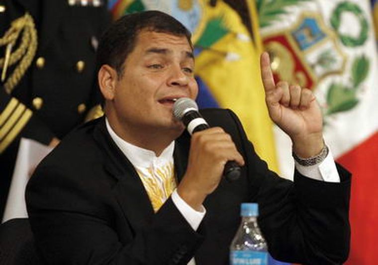 El presidente ecuatoriano, Rafael Correa. Foto: EFE