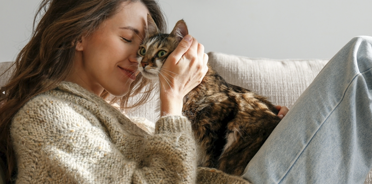 A pesar de su independencia, los gatos son animales muy cariñosos con sus dueños Foto: Shutterstock