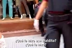 ¿Qué le hizo? La madre, desesperada, fue a la puerta del local. Imágenes: Opinión Frontal.