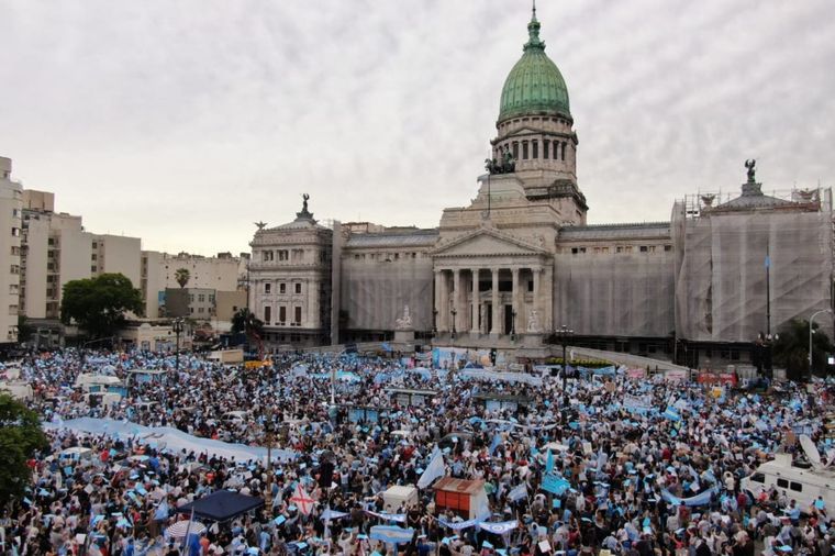 Para hoy se espera una gran manifestación en torno al Congreso
