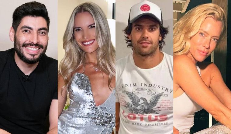 Facundo Moyano, Eva Bargiela, Manu Urcera y Nicole Neumann.