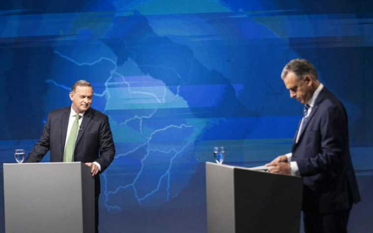 El pasado 17 de noviembre los candidatos a presidente de Uruguay se enfrentaron en un debate público durante 90 minutos. Foto: X