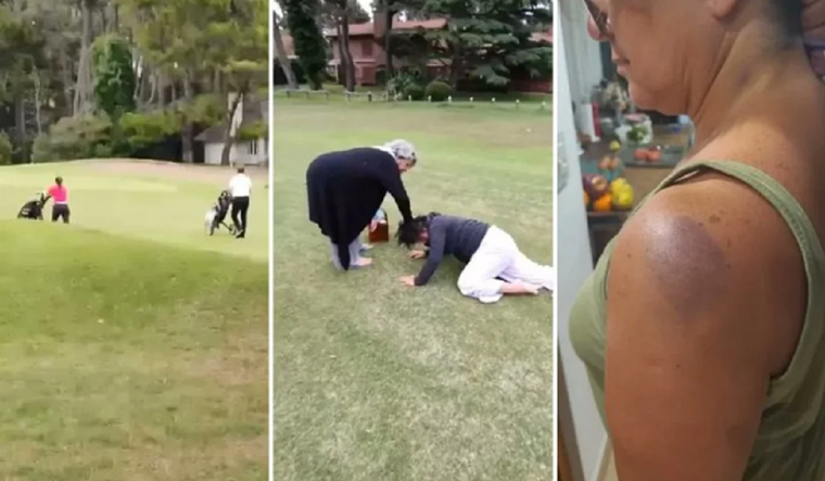 Imágenes tras la golpiza. Foto: NA