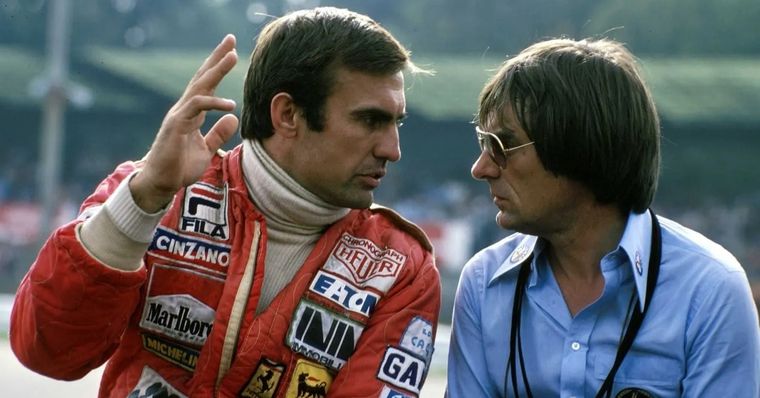 Carlos Reutemann y Bernie Ecclestone.