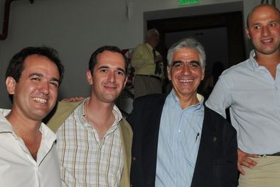 MDZol | Juan Pablo Lupiañez; Manuel Louzada, de Chandon; el presidente de Bodegas Argentina, Angel Vespa; y Federico Ostropolsky. Foto: Pachy Reynoso / MDZ