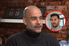 Guardiola habló sobre el futuro de Messi Foto: DAZN
