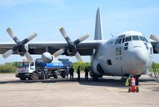 El Hercules C-130 participa del operativo de evacuación de ciudadanos argentinos en Israel Foto: Noticias Argentinas