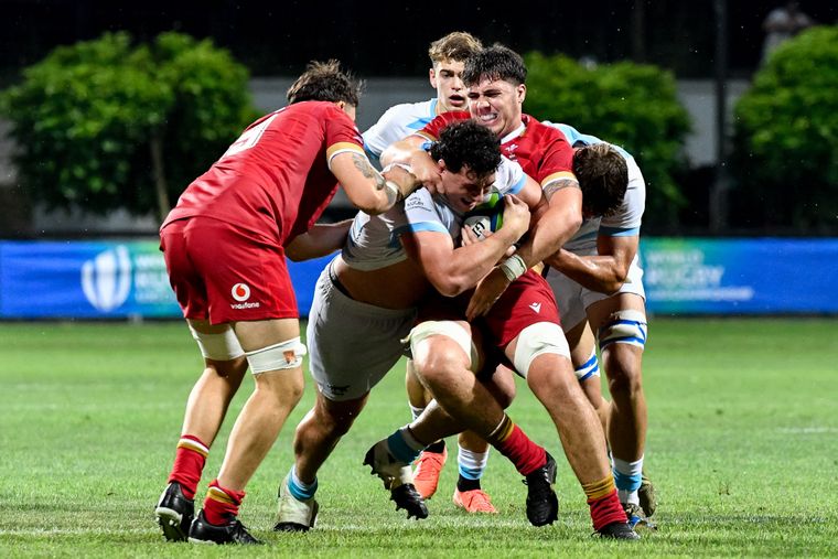 Los Pumitas vencieron a Gales de manera agónica en su debut en el Mundial M20.